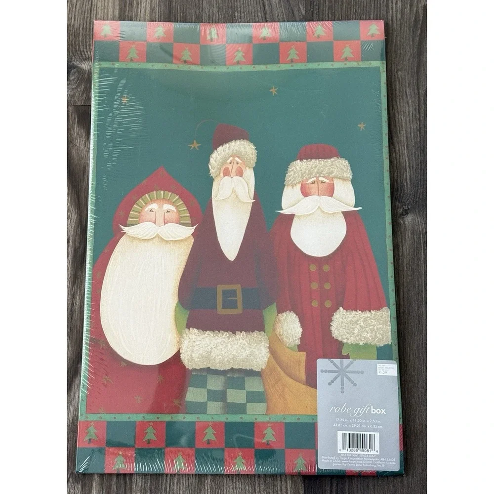 Vintage Y2K Christmas Holiday Robe Gift Set Of‎ 3 Boxes 17.35x11.5x2.5 Wrapping